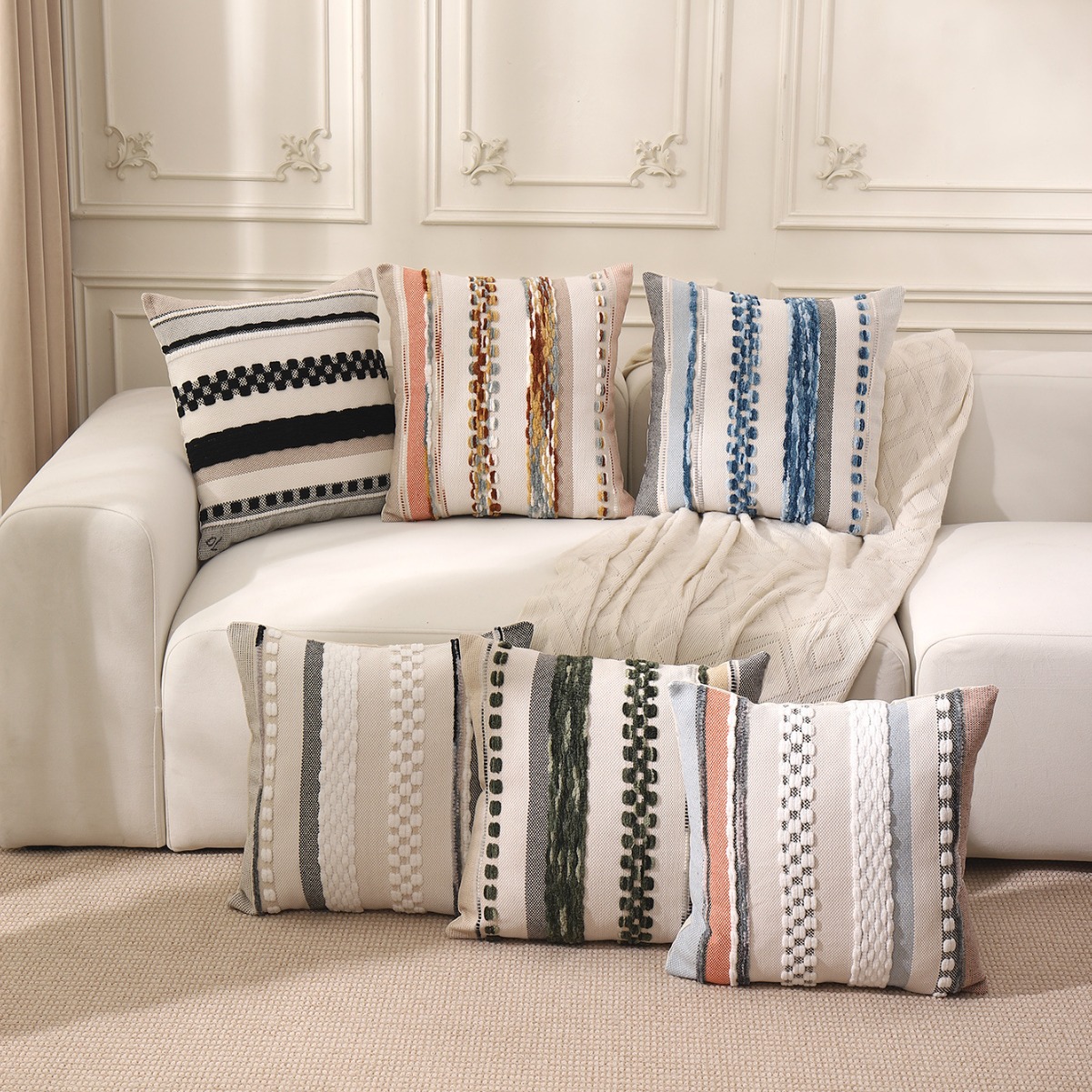 Jacquard Throw Pillow